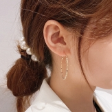 Needle EarringsSquare circle earrings earrings atmospheric Earrings