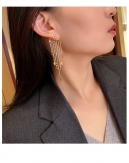 Fashion simple star Tassel Earrings design long earrings