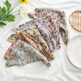 handmade elaistc Hair Scrunchies, Cloth, flower , printing, gingham & for woman