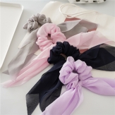 handmade elaistc Hair Scrunchies, Cloth, Bowknot, printing, flower  & for woman