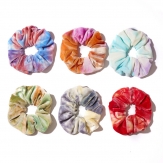 handmade round  elaistc Hair Scrunchies, Cloth, Bowknot, printing, flower  & for woman