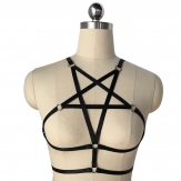 hand made elastic Sexy body harness Hollow body bra