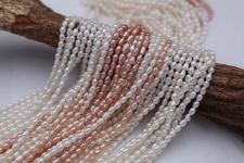 2mm  water drop  rice freshwater pearls white color many size for your choice