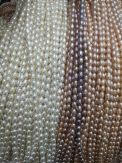 6mm water drop  rice freshwater pearls white color many size for your choice