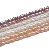 AA 5mm water drop  rice freshwater pearls white color many size for your choice