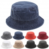 Solid color large size sunshade hat spring summer fisherman hat men's and women's large brim basin hat