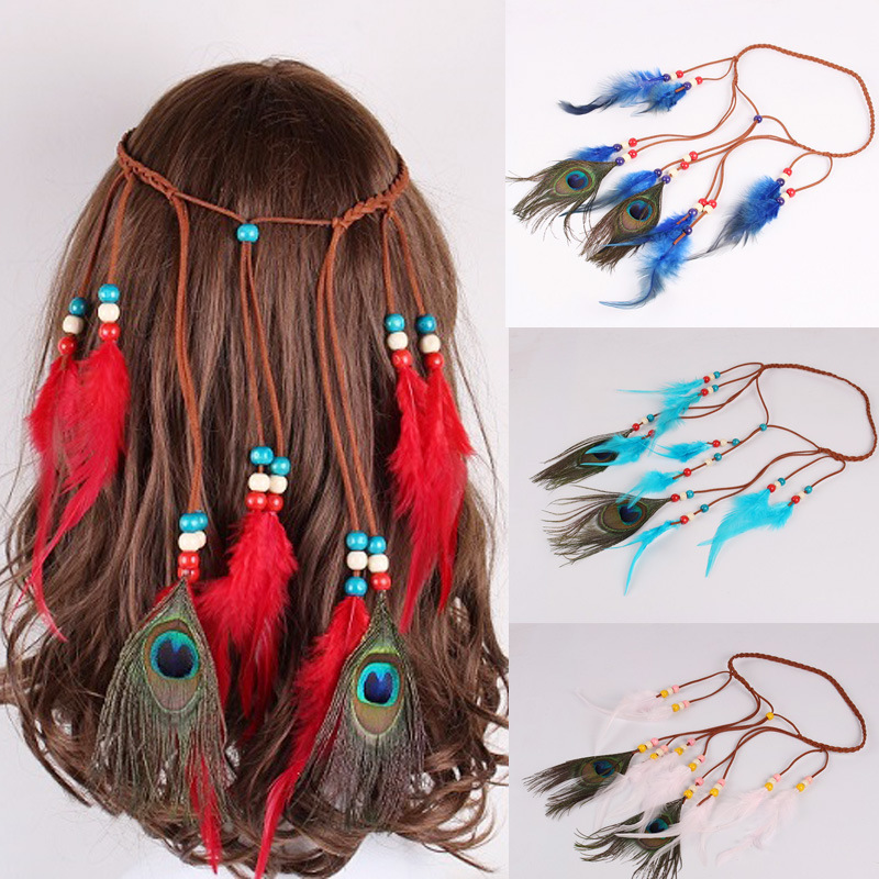 feather hair band
